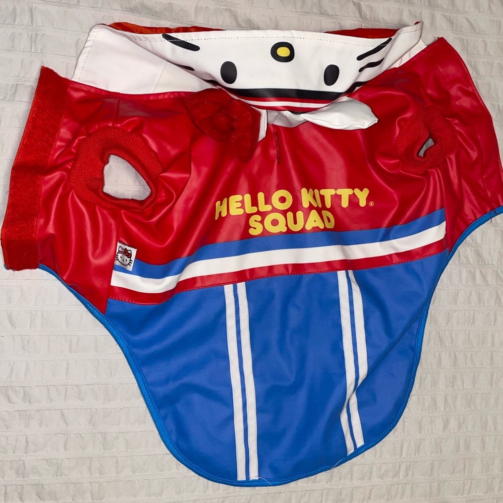 Brand new Hello Kitty doggie hooded rain jacket
